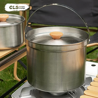 NOBANA CLS 22PCS Triple Stencorpel Stainless Steel Dinware Cooking Camping Set