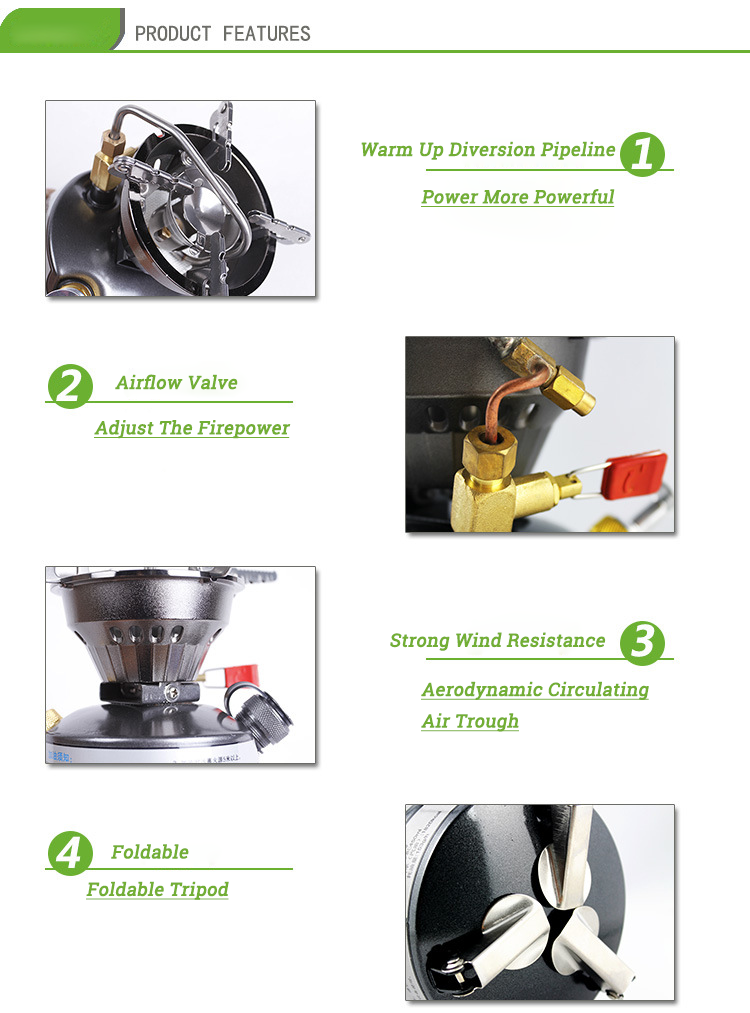 New High Altitude Camping Outdoor Multi Fuel Stove BRS-12A