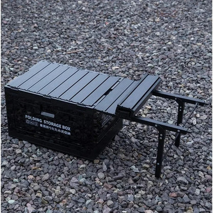 50L Camping Folding Storage Box With Aluminium Alloy Picnic Table