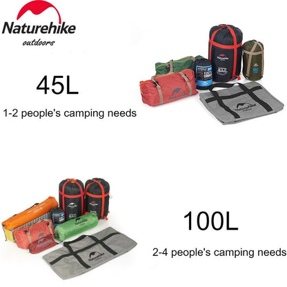 Naturehike 100L Outdoor Folding Large Capacity Camping Equipment Storage Duffle Bag