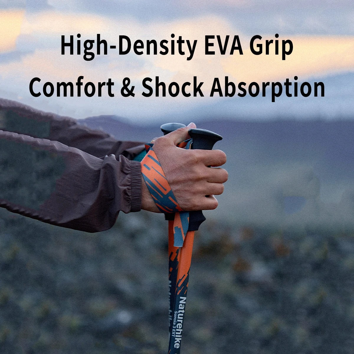 Naturehike 3-Section 24K Carbon Fiber Outdoor Telescopic Trekking Pole