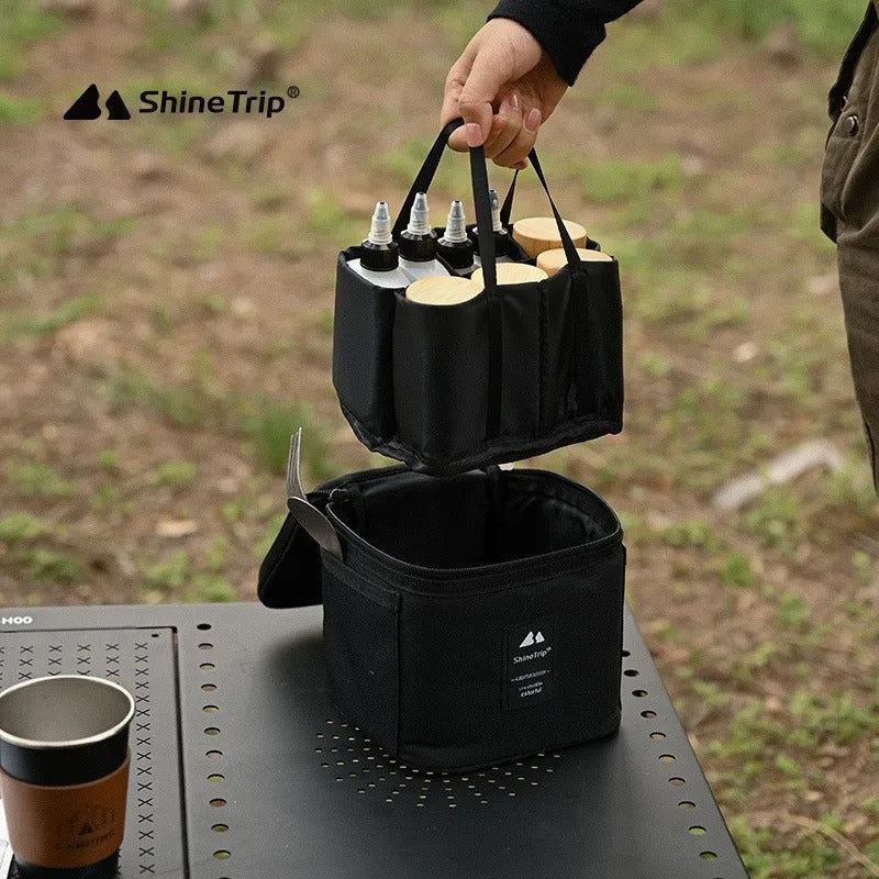 ShineTrip Outdoor Camping Picnic Seasoning Jar Set Box