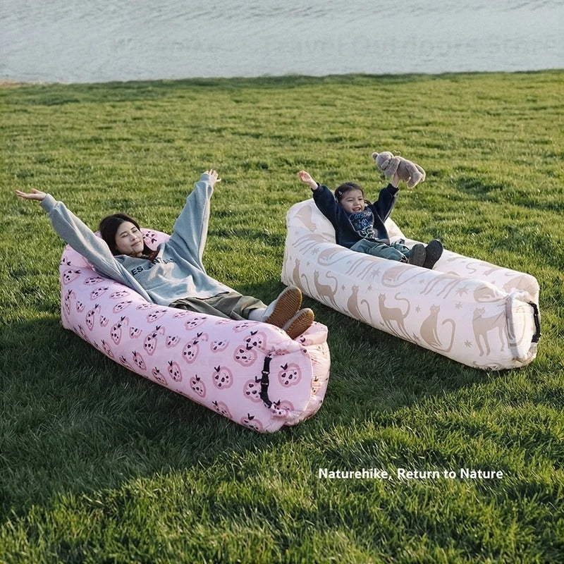 Naturehike Inflatable Sofa Double Layer Air Lounger with Pillow