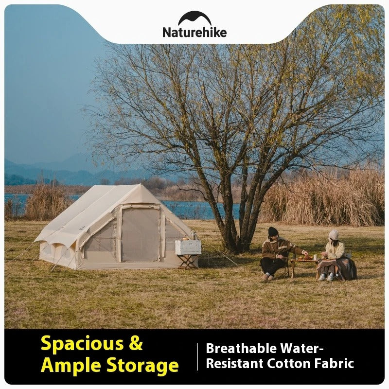 Naturehike Air 6.3 Inflatable Cotton Glamping Tent for Family Outdoor Camping