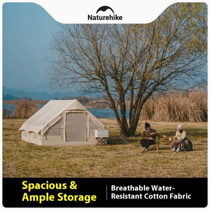 Naturehike Air 6.3 Inflatable Cotton Glamping Tent for Family Outdoor Camping