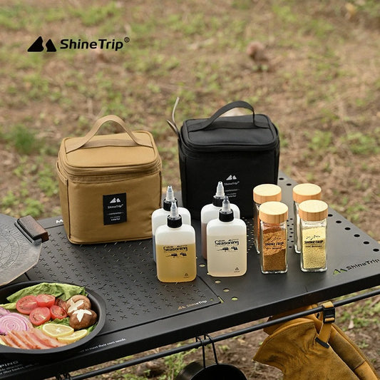 ShineTrip Outdoor Camping Picnic Seasoning Jar Set Box