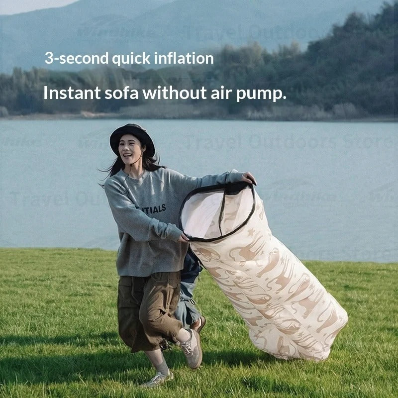 Naturehike Inflatable Sofa Double Layer Air Lounger with Pillow