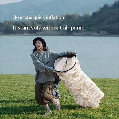 Naturehike Inflatable Sofa Double Layer Air Lounger with Pillow