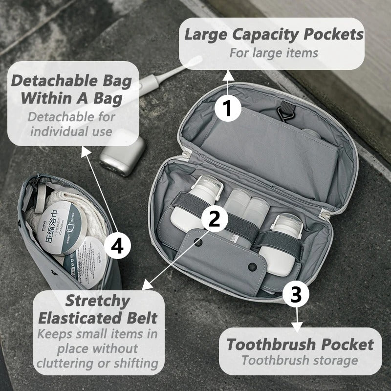 Naturehike Oxygen 2 in 1 Wet & Dry Separation Toiletry Bag
