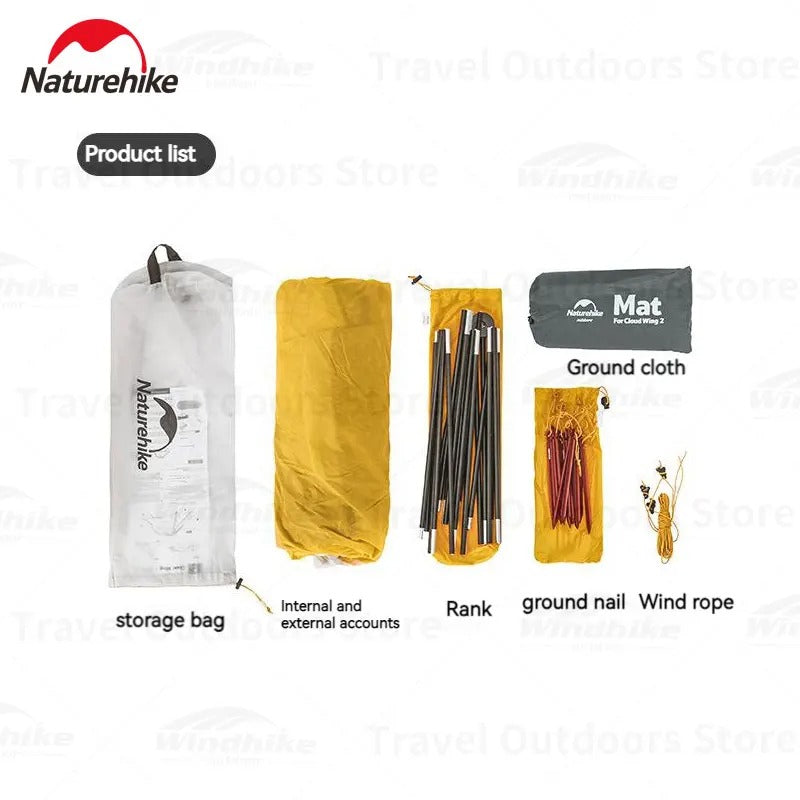 Naturehike 10D Silicone Cloud Up Wings2 Portable Ultralight Tent