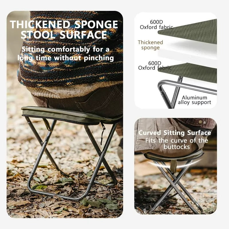 Naturehike XL01 Ultra-Light Compact Folding Stool 180kg Load