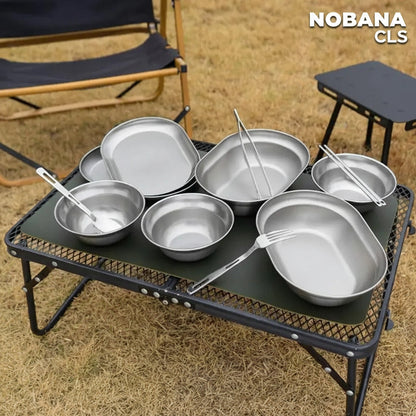 NOBANA CLS Portable Camping 10pcs Tableware Set