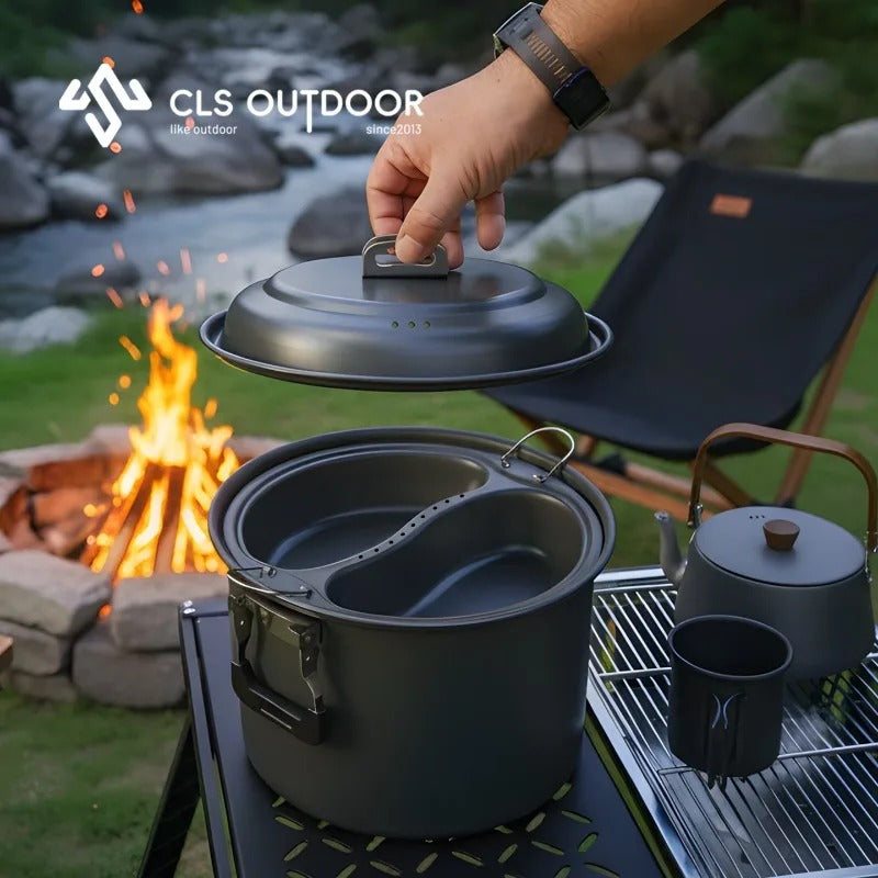NOBANA CLS Double Grid 6L Aluminum Oxide Cooking Set