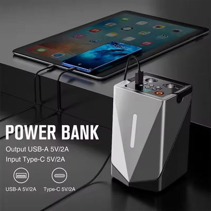 Potable 6 In 1 Jump Starter+Air Compressor & Powerbank GF01