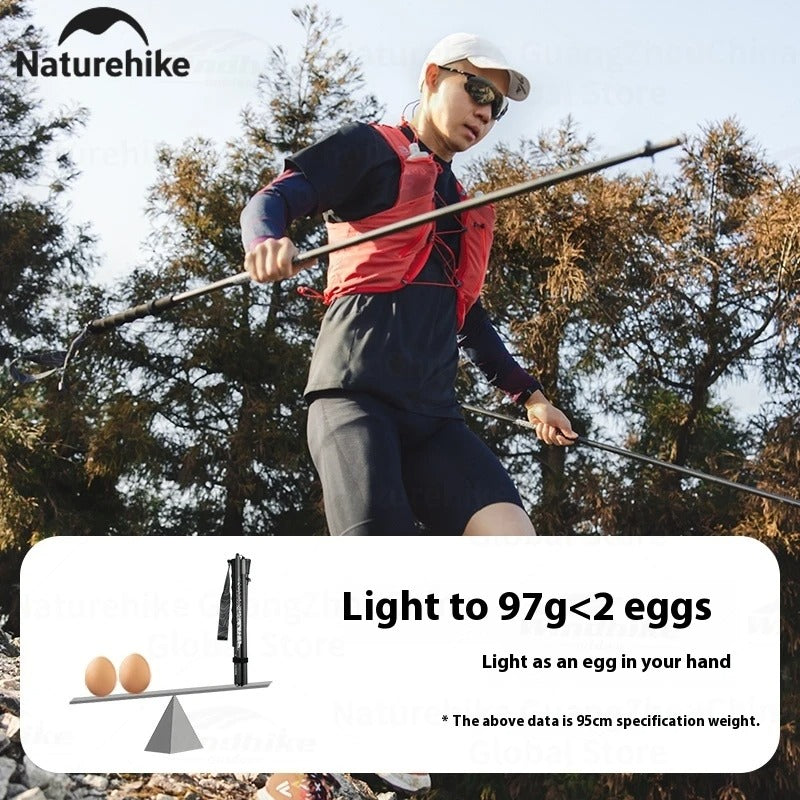 Naturehike Shadow Wind Ext 3K Carbon Fiber Lightweight Trekking Pole