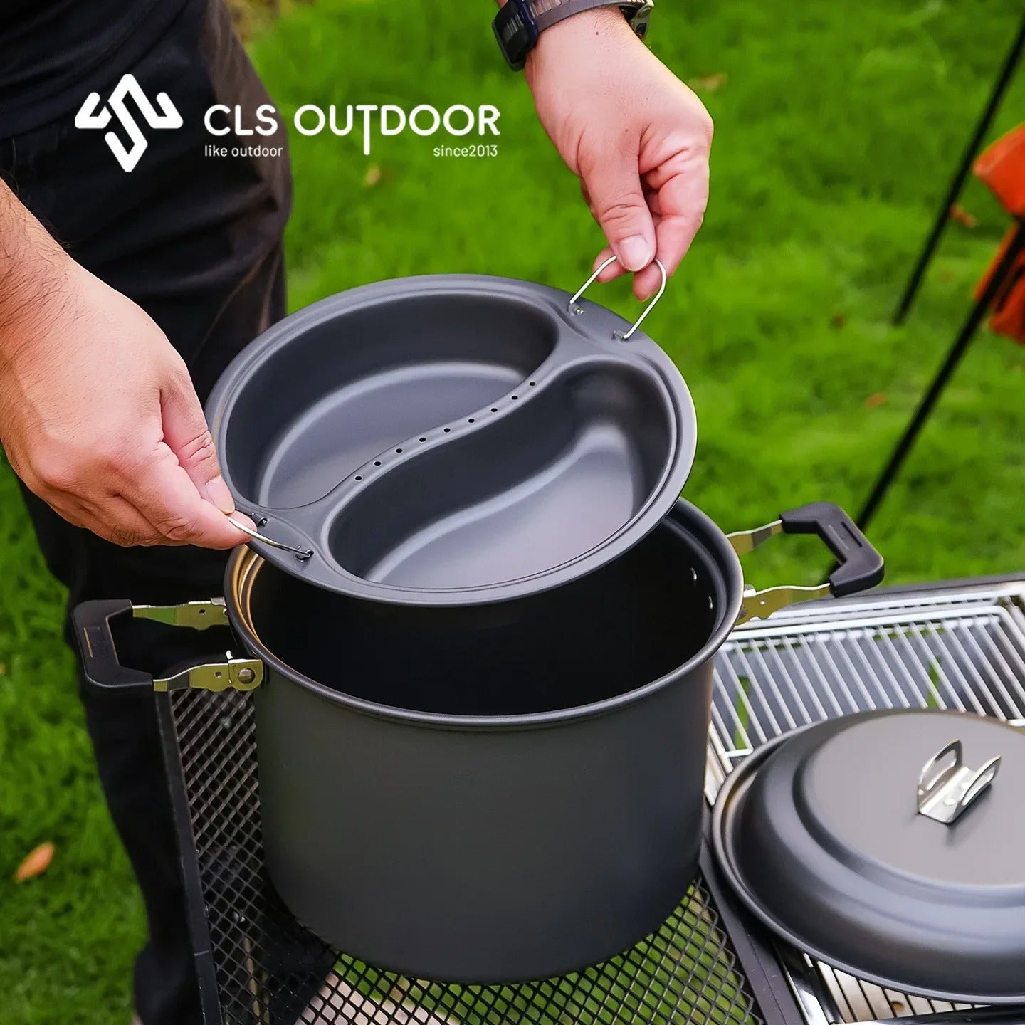 NOBANA CLS Double Grid 6L Aluminum Oxide Cooking Set