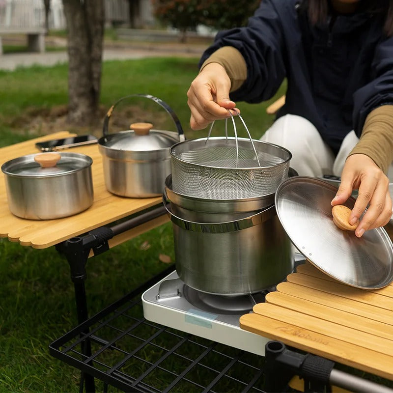 NOBANA 5pcs Camping Family Pot Set TYPE B
