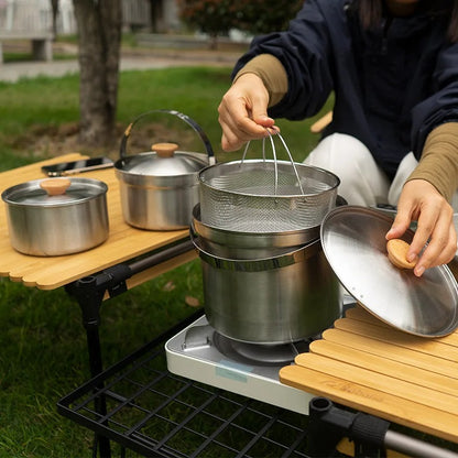 NOBANA 5pcs Camping Family Pot Set TYPE B