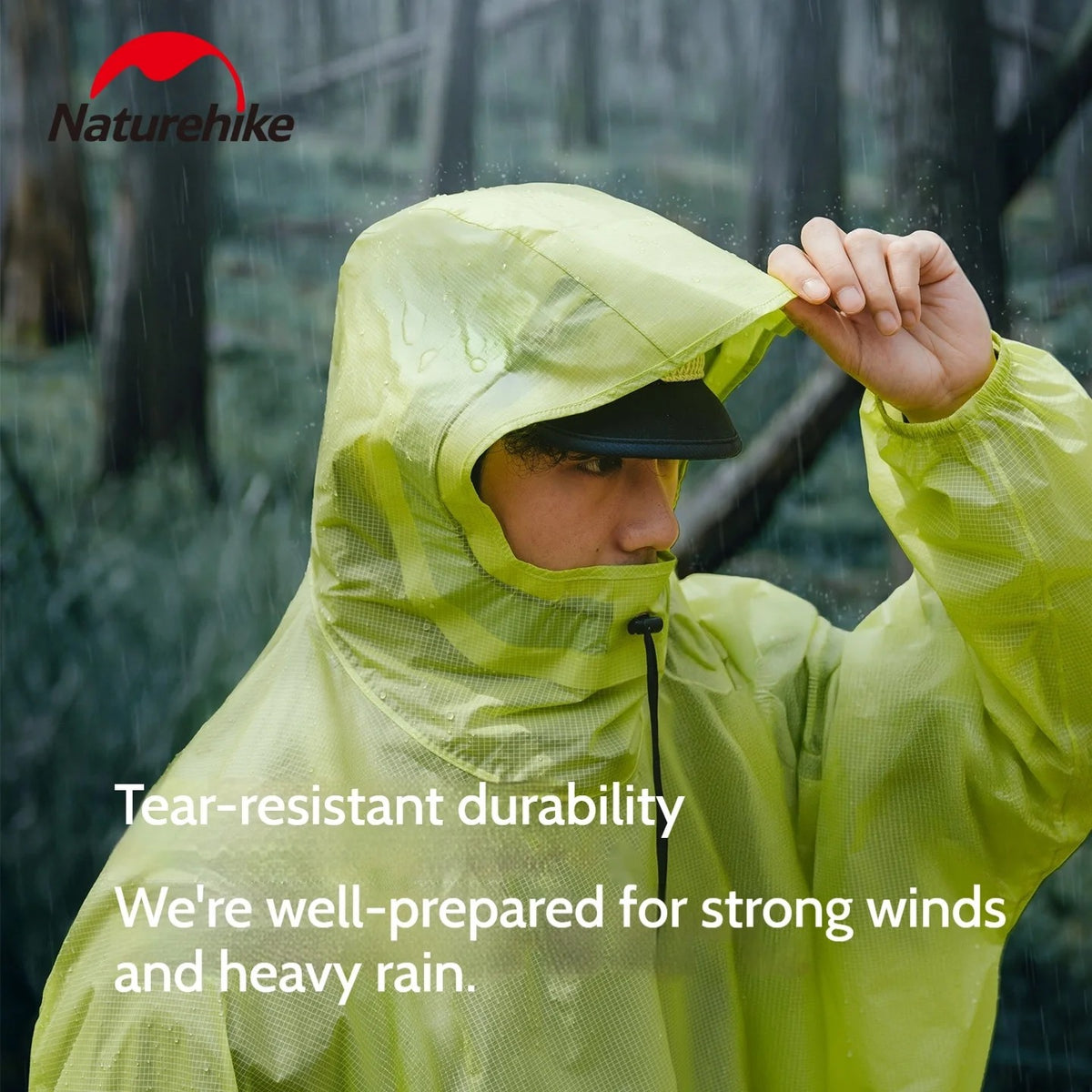 Naturehike Ultralight Heavy Rain & Windproof Outdoor Poncho
