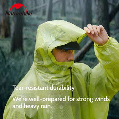 Naturehike Ultralight Heavy Rain & Windproof Outdoor Poncho