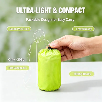 Naturehike Ultralight Heavy Rain & Windproof Outdoor Poncho