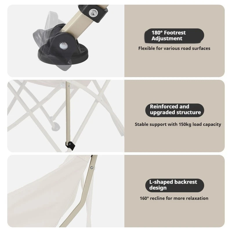 Naturehike T04 All-Terrain Folding Reclining Moon Chair