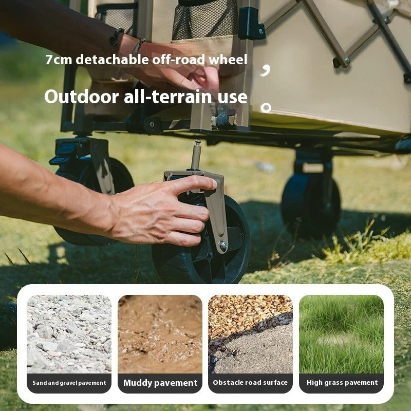 Naturehike Foldable Lightweight Camping Storage Wagon Cart