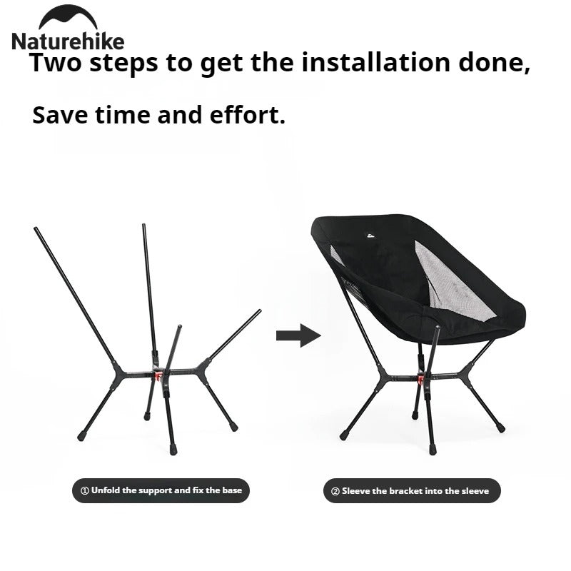 Naturehike Ultralight YL01 Folding Moon Chair With 200kg Load Capacity