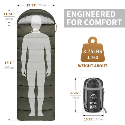 Naturehike U350S Upgraded 4 Season Sleeping Bag