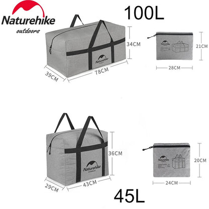 Naturehike 100L Outdoor Folding Large Capacity Camping Equipment Storage Duffle Bag