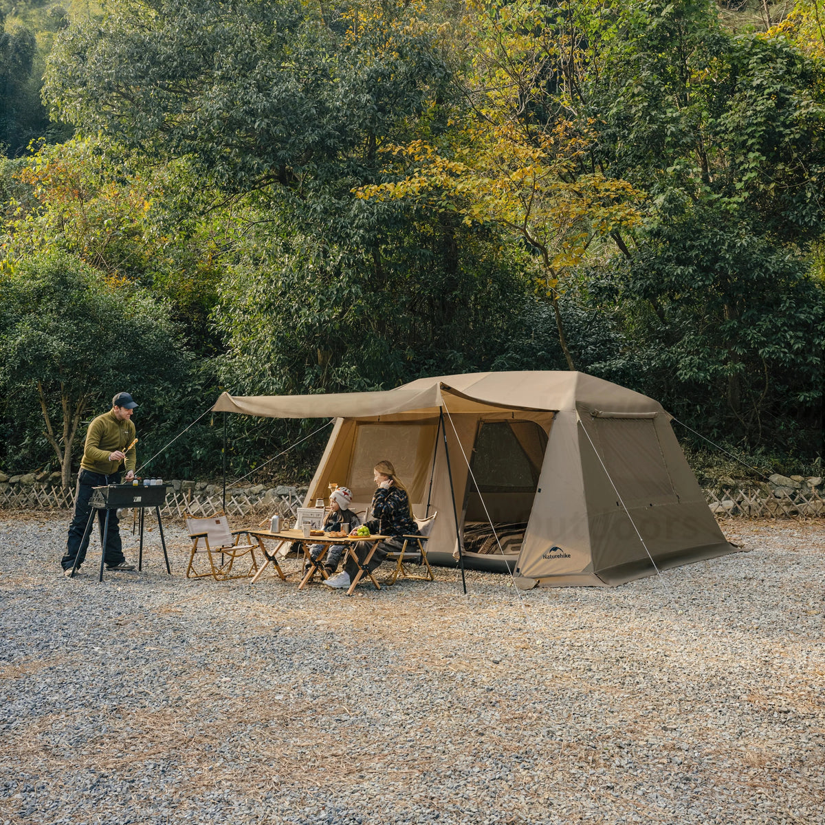 Naturehike VILLAGE 13  5-8 Person Family Camping Ridge Automatic Tent