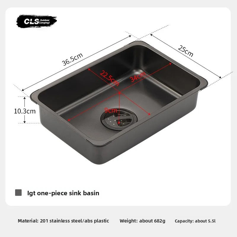 CLS Outdoor 5.5L Stainless Steel Sink &  Washing Basin For IGT Table