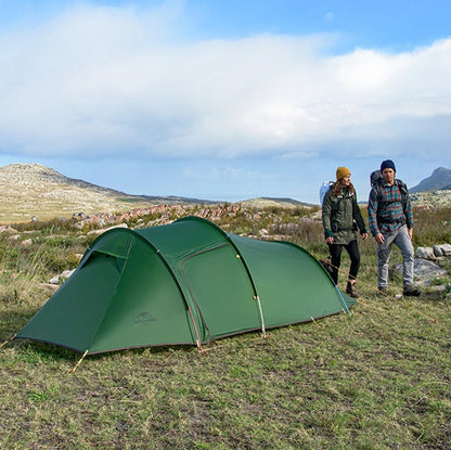 Naturehike 4-Season Opalus Tunnel 3 Person Tent with Footprint Green