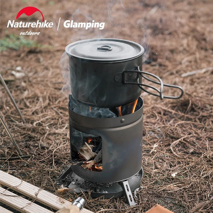Naturehike Ultralight Titanium Mini Portable Firewood Camping Stove