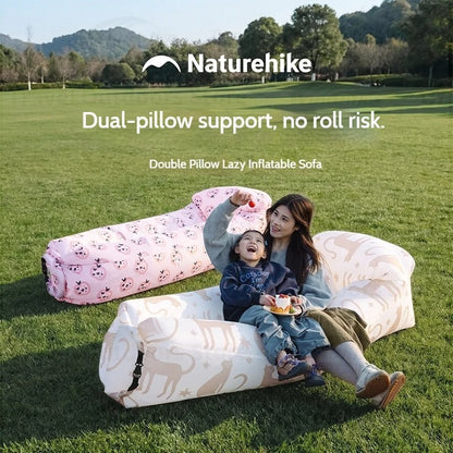 Naturehike Inflatable Sofa Double Layer Air Lounger with Pillow