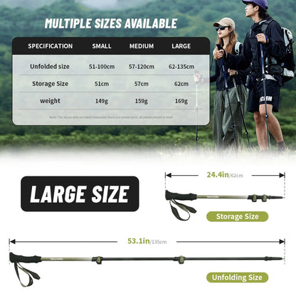 Naturehike Ultra-Light Hoar Trek Carbon Fiber Trekking Pole