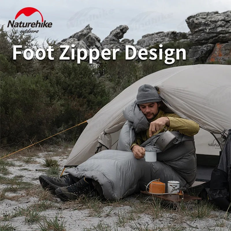 Naturehike UltraLight Duck Down Warm Envelope Hooded Cotton Sleeping Bag RM40