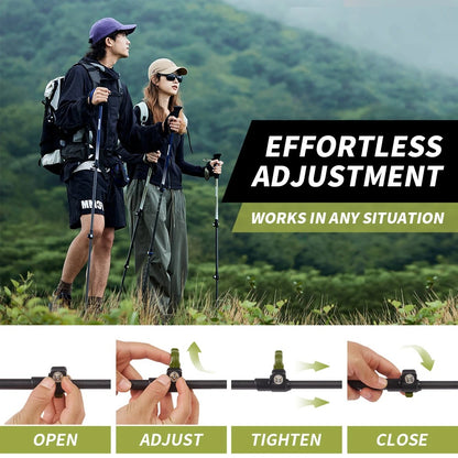 Naturehike 2Pcs Ultra-Light Hoar Trek Carbon Fiber Trekking Poles