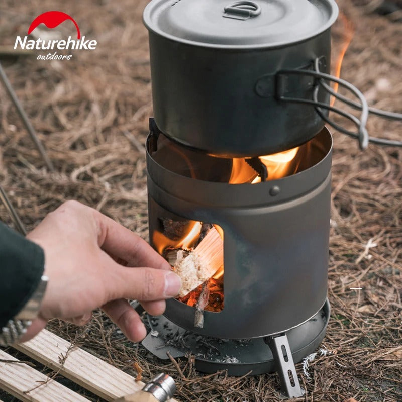Naturehike Ultralight Titanium Mini Portable Firewood Camping Stove