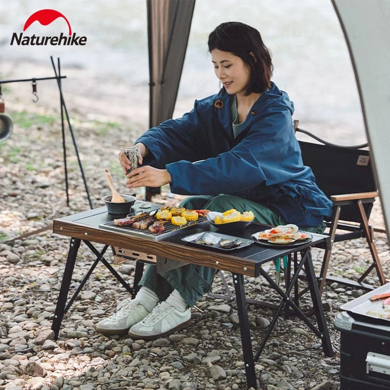 Naturehike Outdoor Stainless Steel Folding IGT Table BBQ Grill