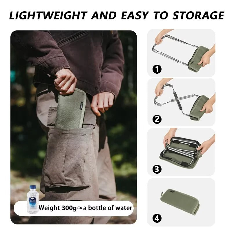 Naturehike XL01 Ultra-Light Compact Folding Stool 180kg Load