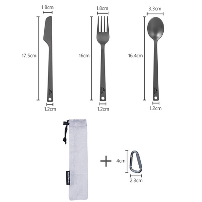 Naturehike Titanium 3 in 1 Cutlery Set