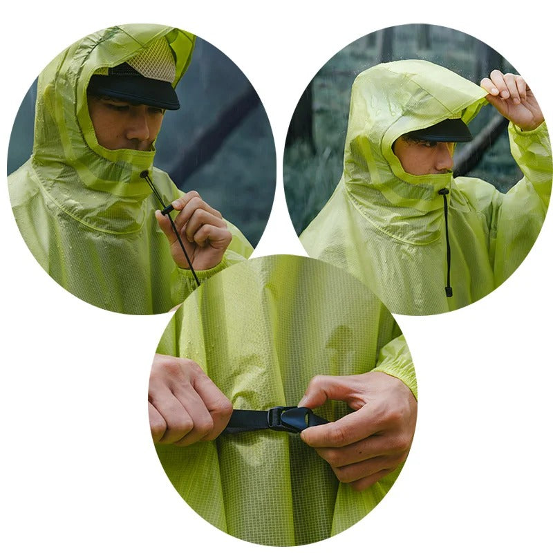 Naturehike Ultralight Heavy Rain & Windproof Outdoor Poncho