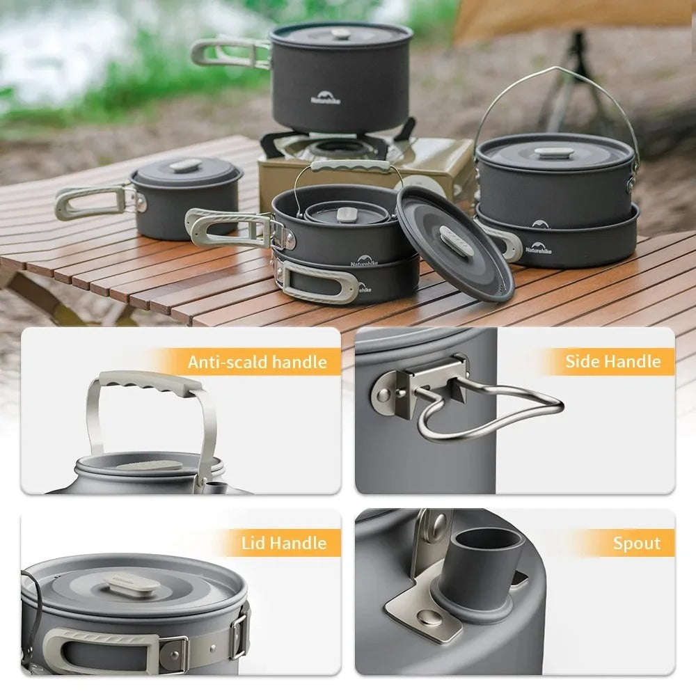 Naturehike Wild trekking Aluminium Alloy Cooking Set