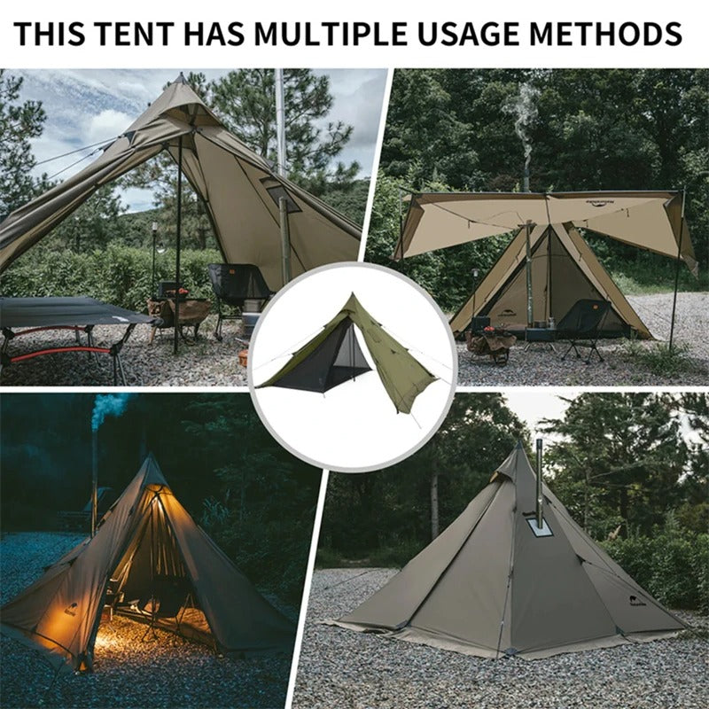 Naturehike Ranch Fire Pyramid Double-layer 2 Persons Waterproof Tent