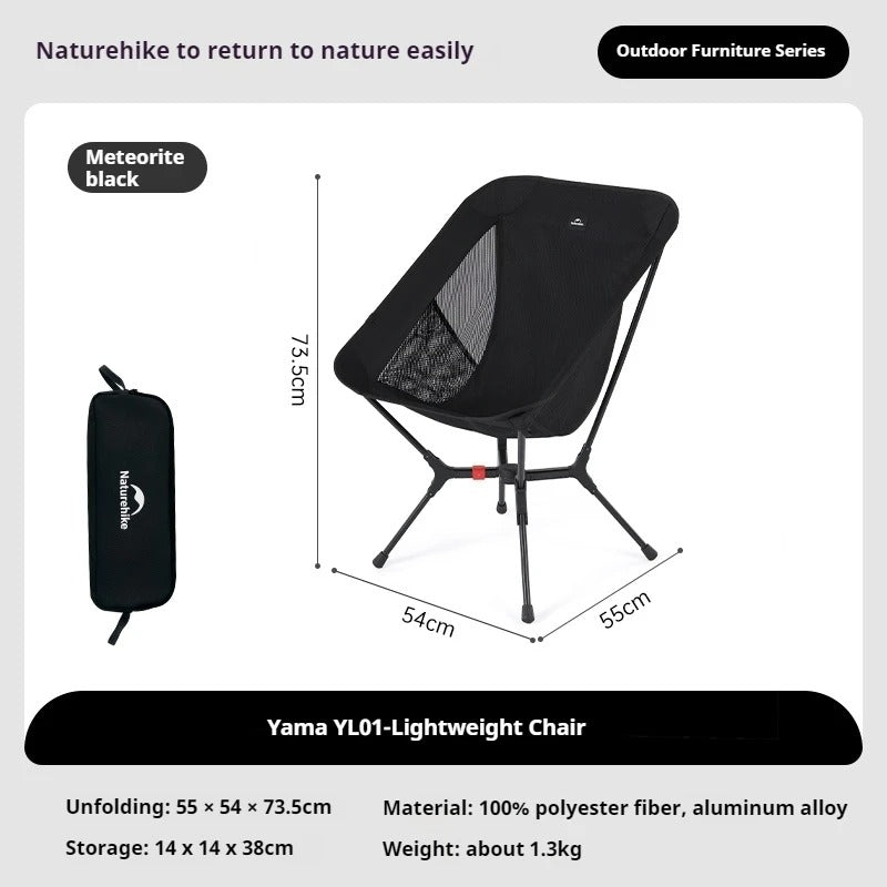 Naturehike Ultralight YL01 Folding Moon Chair With 200kg Load Capacity