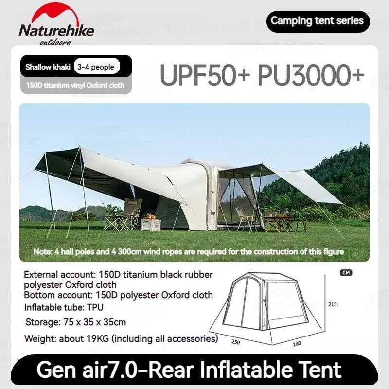 Naturehike AIR 7.0 Inflatable Waterproof Camping Tent