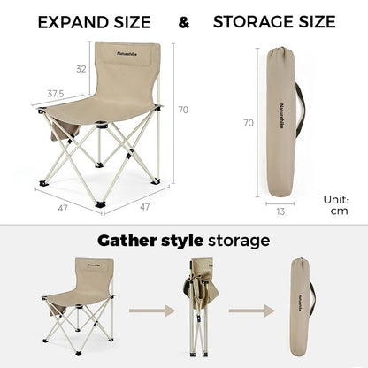 Naturehike T01 Ultralight Foldable Steel Frame Portable Camping Stool