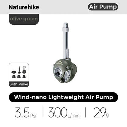 Naturehike Ultralight Wind Nano Eye Ball Type C Air Pump