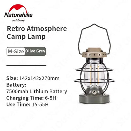 Naturehike Star Trails Retro Aesthetic Atmosphere Lamp Grey